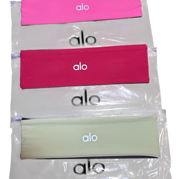 ALO Yoga Other - NEW 🩷❤️💚ALO Yoga Headbands in Pink, Red, and Cream